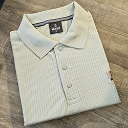 Halsten Craft Polo Cotton T-Shirt-Green
