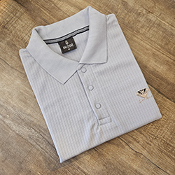 Halsten Craft Polo Cotton T-Shirt-L.Blue